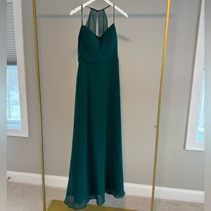 Morilee Madeline Gardner A-Line Chiffon Bridesmaid Dress - Emerald Style 21655